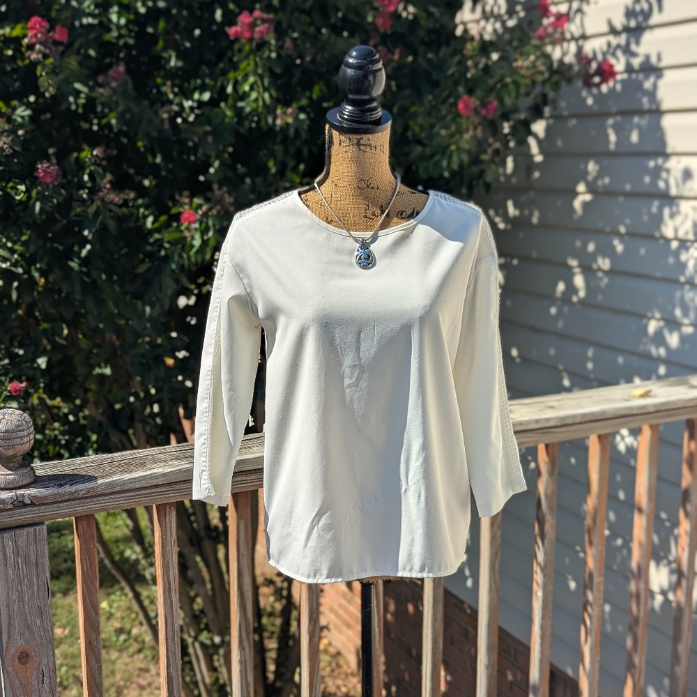 ABS Winter White Blouse